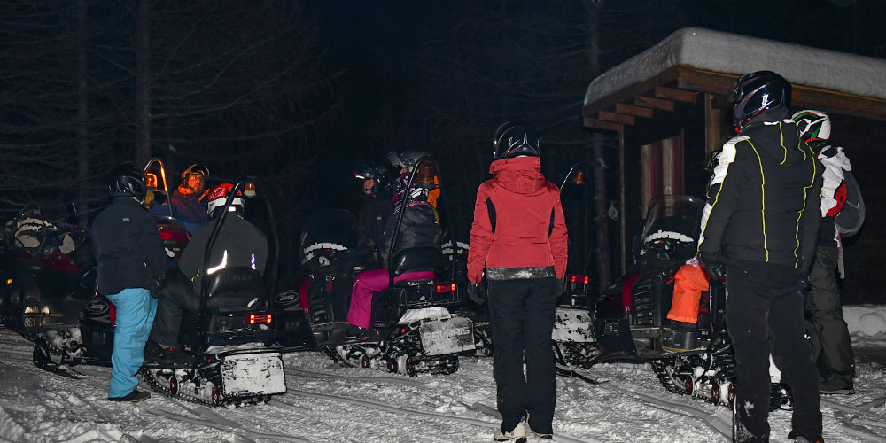 Escursioni motoslitte - Aperitour in motoslitta