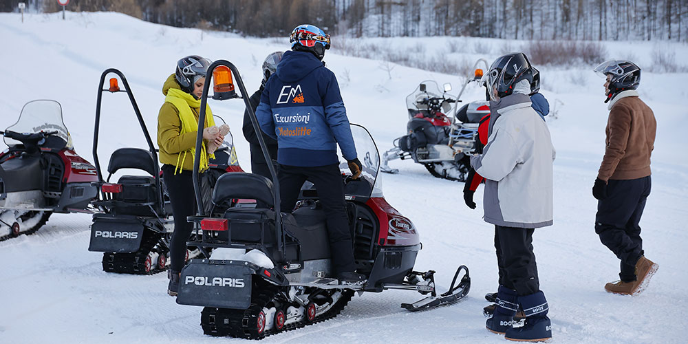 Escursioni motoslitte - Aperitour in motoslitta